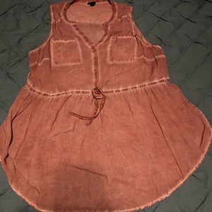 Torrid waist tie tank with pockets